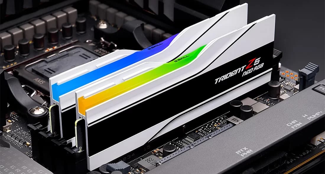 Memorie Trident Z5 Neo RGB DDR5-6400 CL32-39-39-102 1.35V 48GB (2x24GB) AMD EXPO "F5-6400J3239F24GX2-TZ5NRW" — miniatură