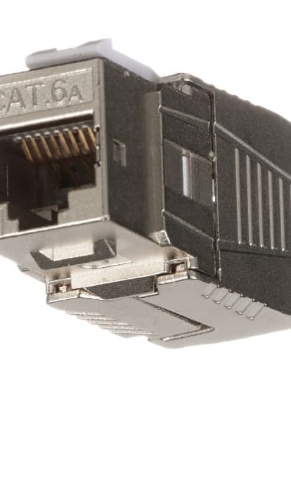 PANDUIT Category 6A RJ45 10 Gb/s keystone shielded jack module "KJS6X88TC" — miniatură