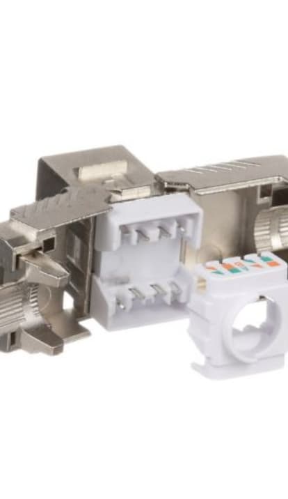 PANDUIT Category 6A RJ45 10 Gb/s keystone shielded jack module "KJS6X88TC" — miniatură