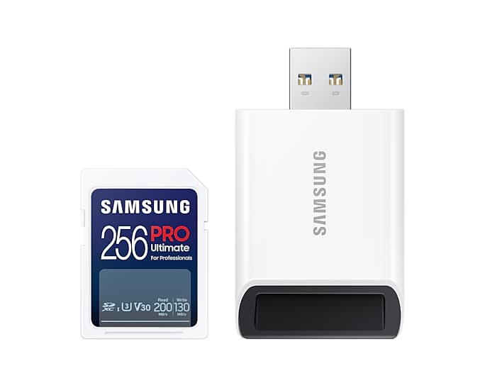 Card memorie PRO Ultimate 256GB, Class 10, UHS-I U3, V30 + Adaptor USB "MB-SY256SB/WW" — miniatură