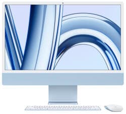 Apple IMAC 24: BLUE/M3 8C CPU/10C GPU/8GB/256GB-ROM "mqrq3ro/a "