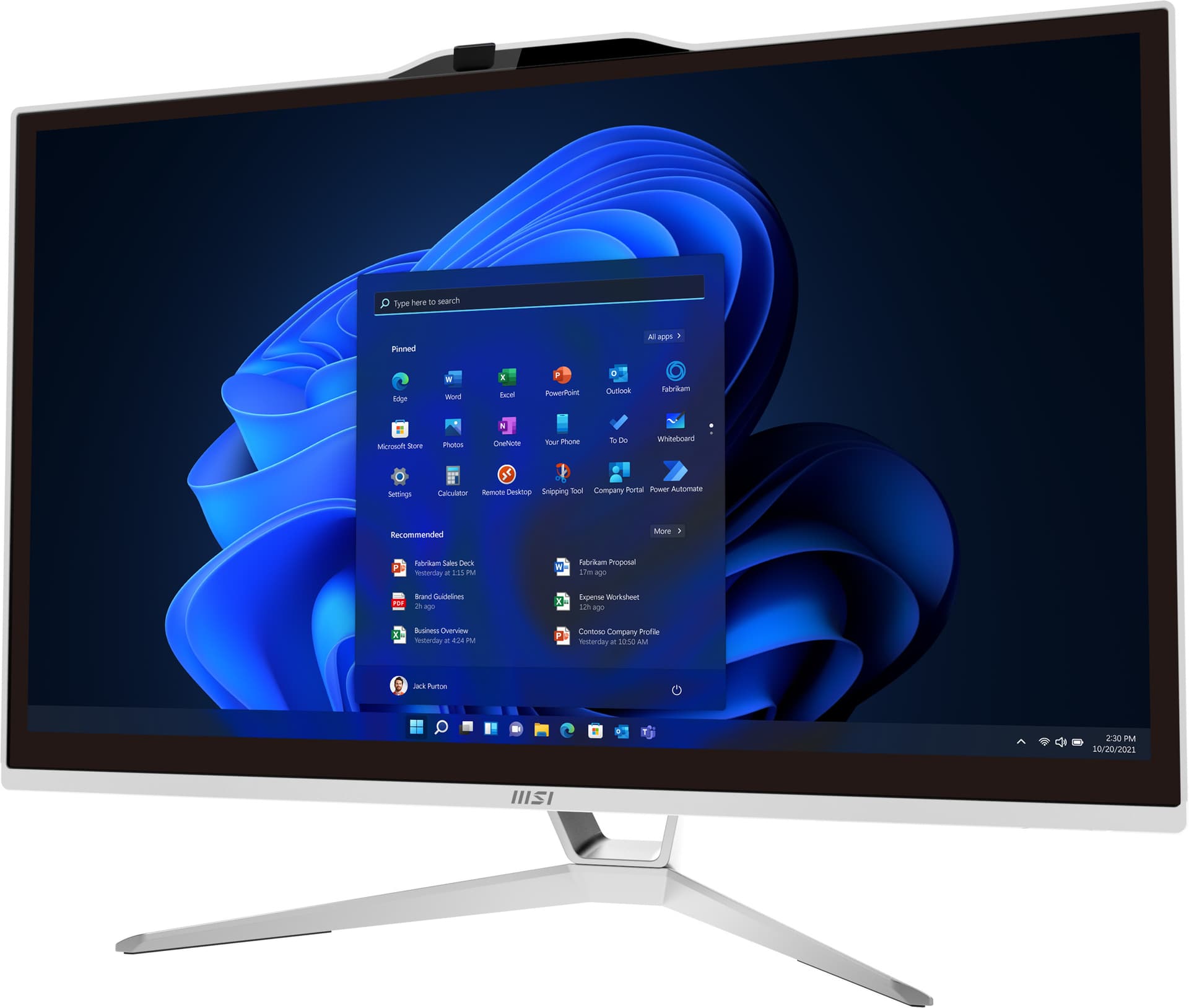 MSI PRO AP222T 13M-210XEU Intel Core i3-13100 21.5inch LED FHD Touch 8GB DDR4 256GB M.2 PCIe SSD AC 9462 + BT5.1 NOOS White "PRO AP222T 13M-210XEU" — miniatură