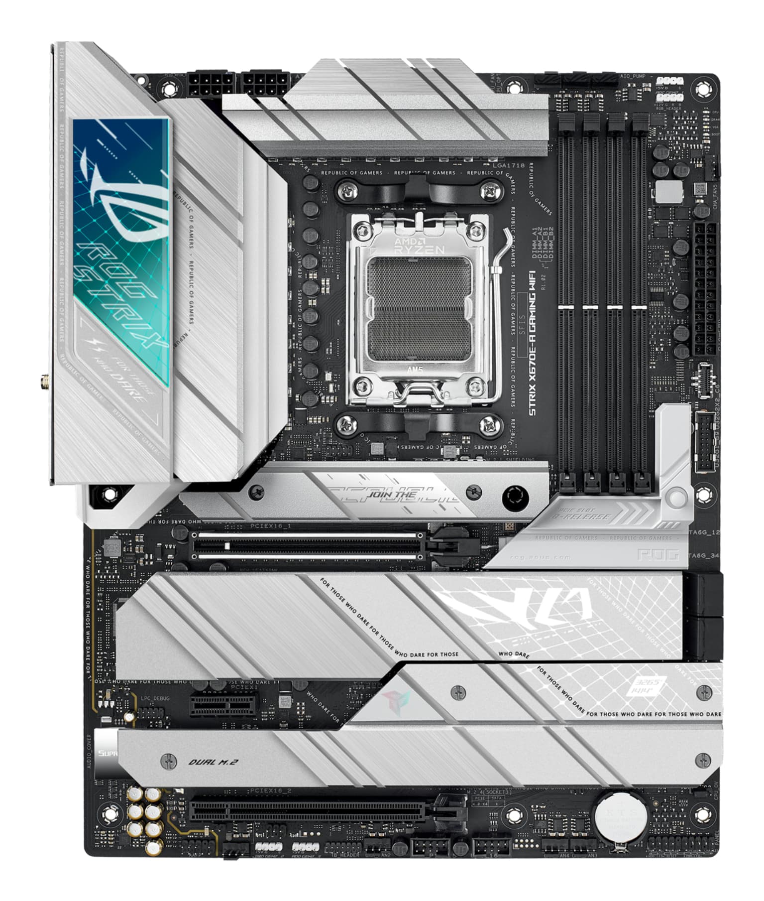 Placa de baza Gaming Asus ROG STRIX X670E-A WIFIAMD X670 ATX , DDR5 support, Wi-Fi 6E "ROG STRIX X670E-A GM" — miniatură
