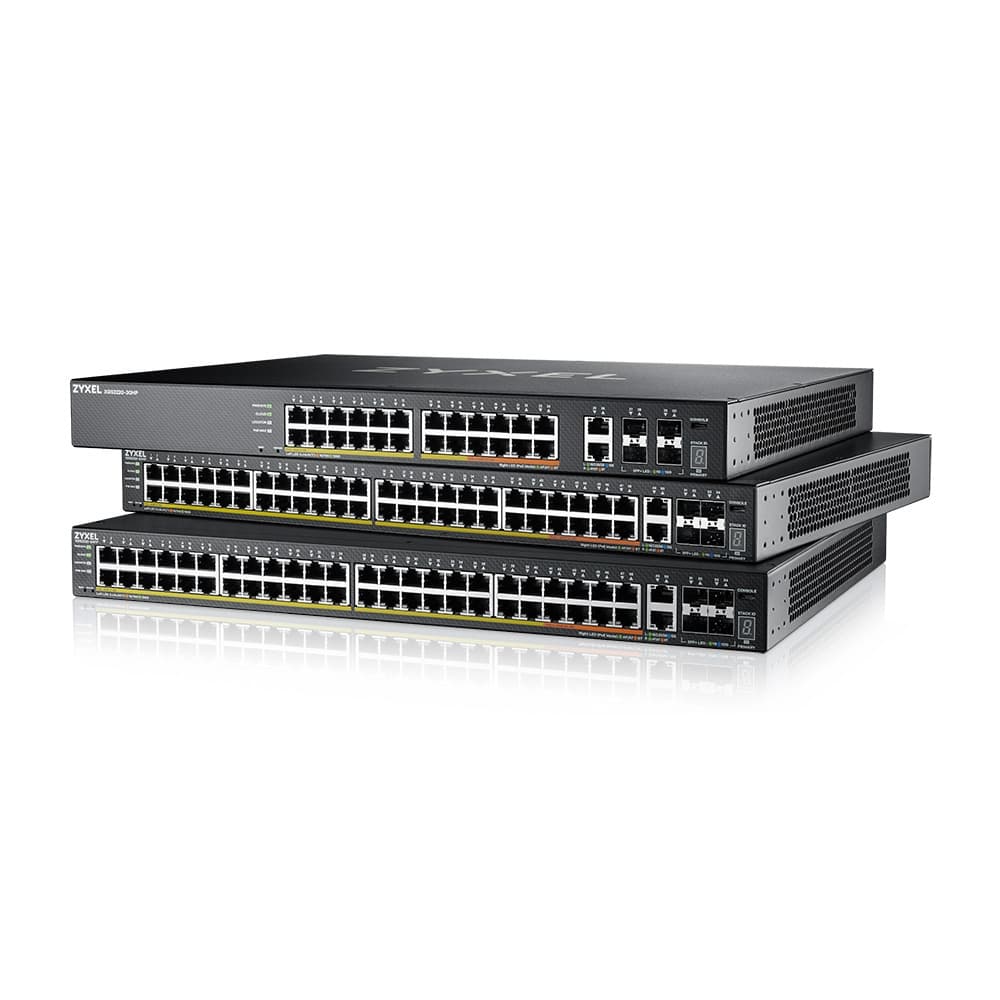 ZYXEL | XGS2220-30HP-EU0101F | XGS2220-30HP | Switch | Full&nbsp; Managed | Layer 3 |&nbsp; POE |Rackmount | Porturi 26 Gigabit POE, 2 100M/1G/2.5G/5G/10G, 4&nbsp; SFP+&nbsp; "XGS2220-30HP-EU010" — miniatură