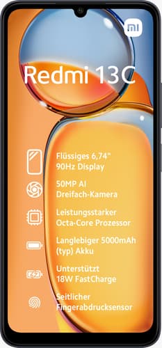 Xiaomi 13C DS, 6GB/128GB - Black "XI13C6128DSBK" — miniatură