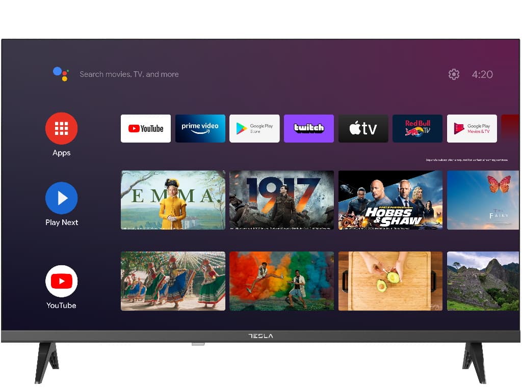 Televizor Android TV 11, DLED 32E635BHS, 81cm, HDDVB-T/T2/C/S/S2, 300 cd/m2, VESA 100x100mm "32E635BHS"