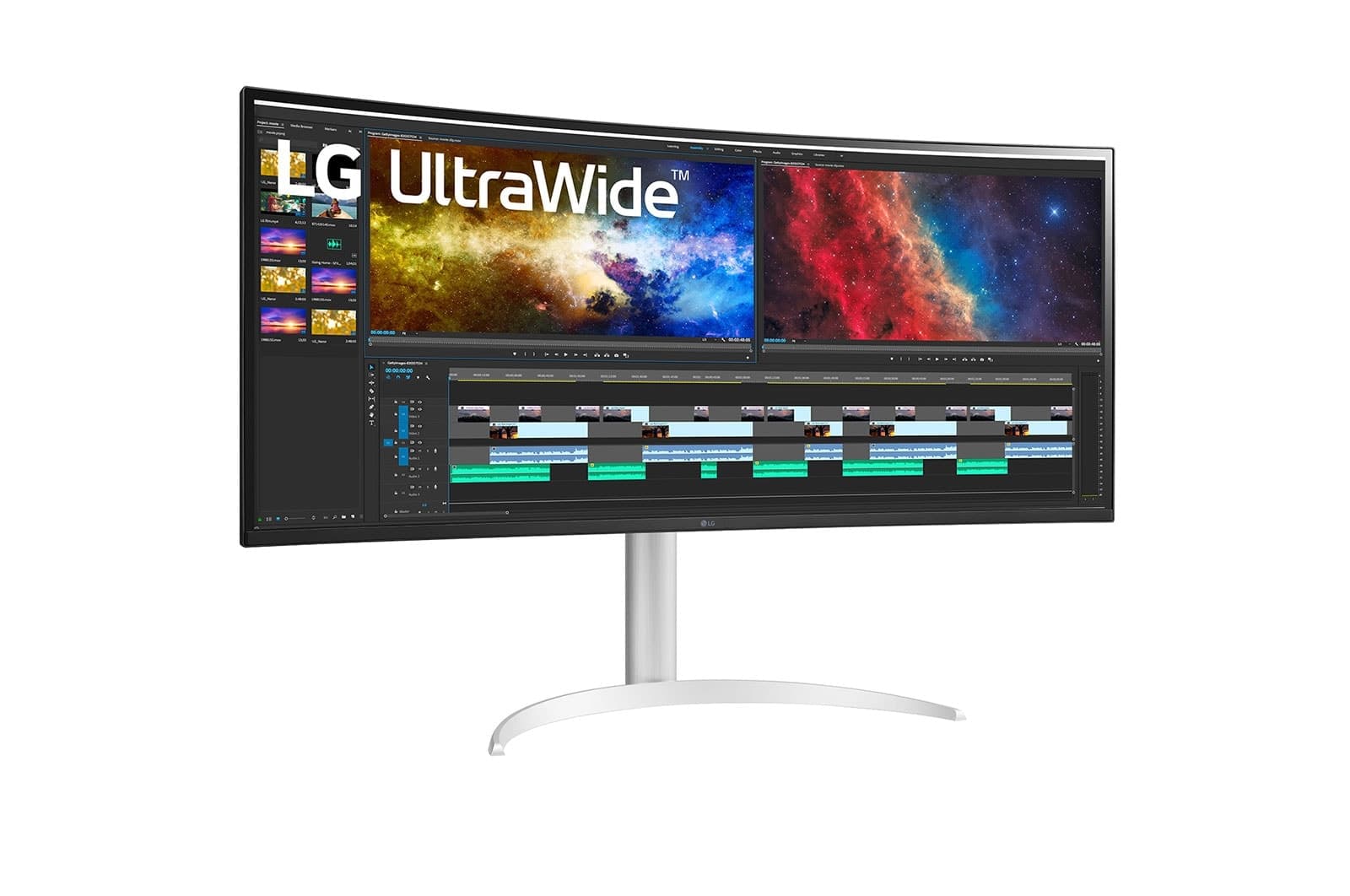 Monitor LED 38" 38BQ85C-W Ultrawide Curved QHD HDMI DP USB IPS 21:9 "38BQ85C-W" — miniatură