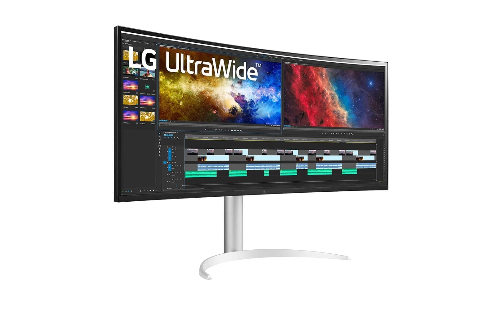 Monitor LED 38" 38BQ85C-W Ultrawide Curved QHD HDMI DP USB IPS 21:9 "38BQ85C-W" — miniatură