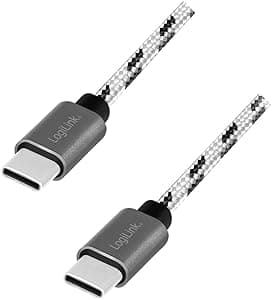 CABLU alimentare si date LOGILINK, pt. smartphone, USB 2.0 Type-C (T) la USB 2.0 Type-C (T), set de 3 cabluri: 0.5/1/2m, premium, cablu cu impletire din nylon, dublu ecranare, alb&negru, "CU0200"