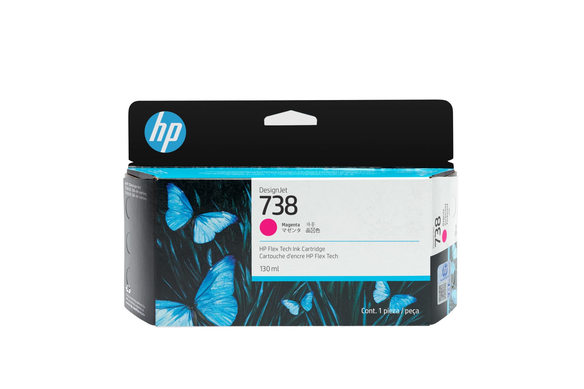 Cartus Cerneala Original HP Magenta, nr.738, pentru DesignJet T950, 130ml, incl.TV 1.2 RON, "498N6A"