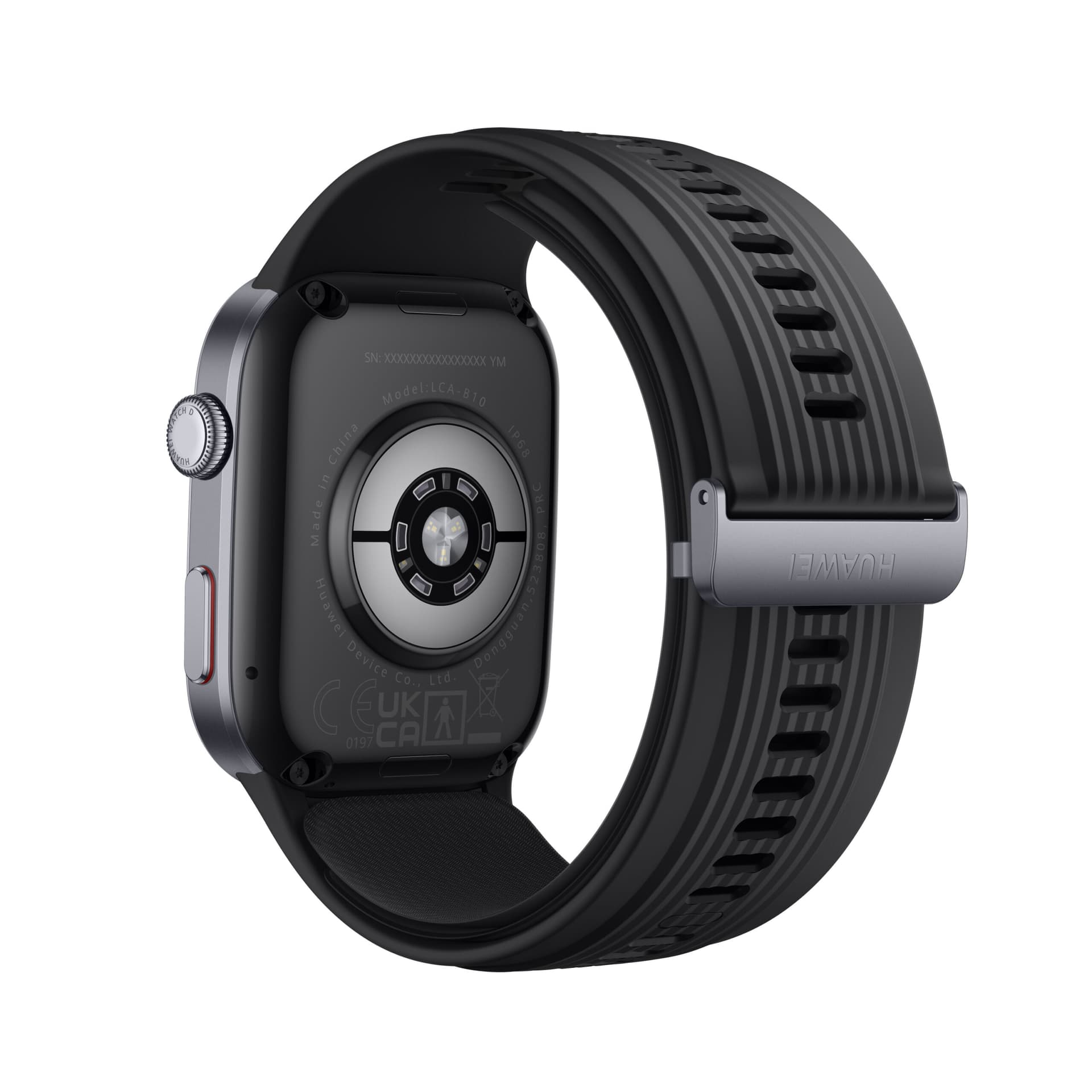 Smartwatch Watch D2 Fluoroelastomer Strap Black "55020DAC" — miniatură