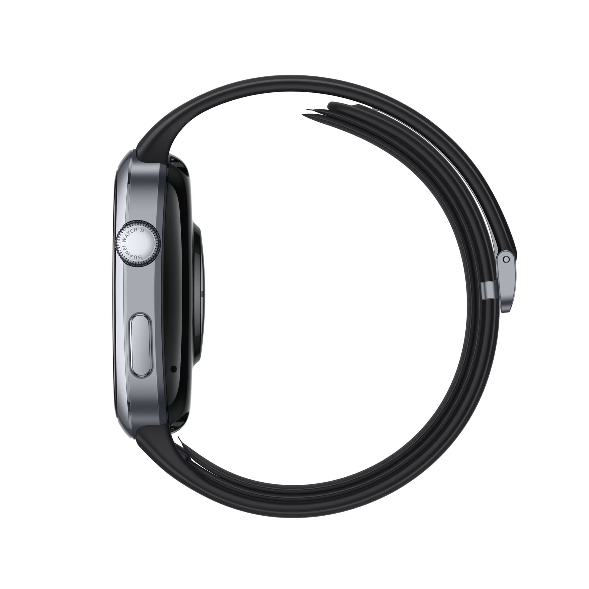 Smartwatch Watch D2 Fluoroelastomer Strap Black "55020DAC" — miniatură