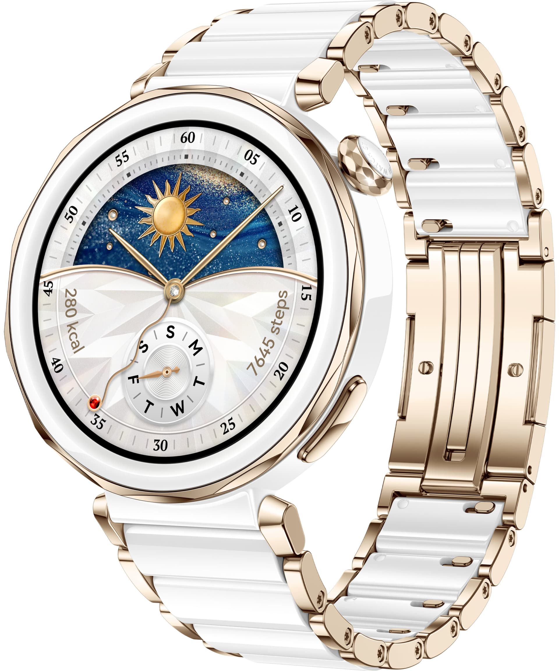 Smartwatch Watch GT 5 Pro White Ceramic "55020DRC" — miniatură