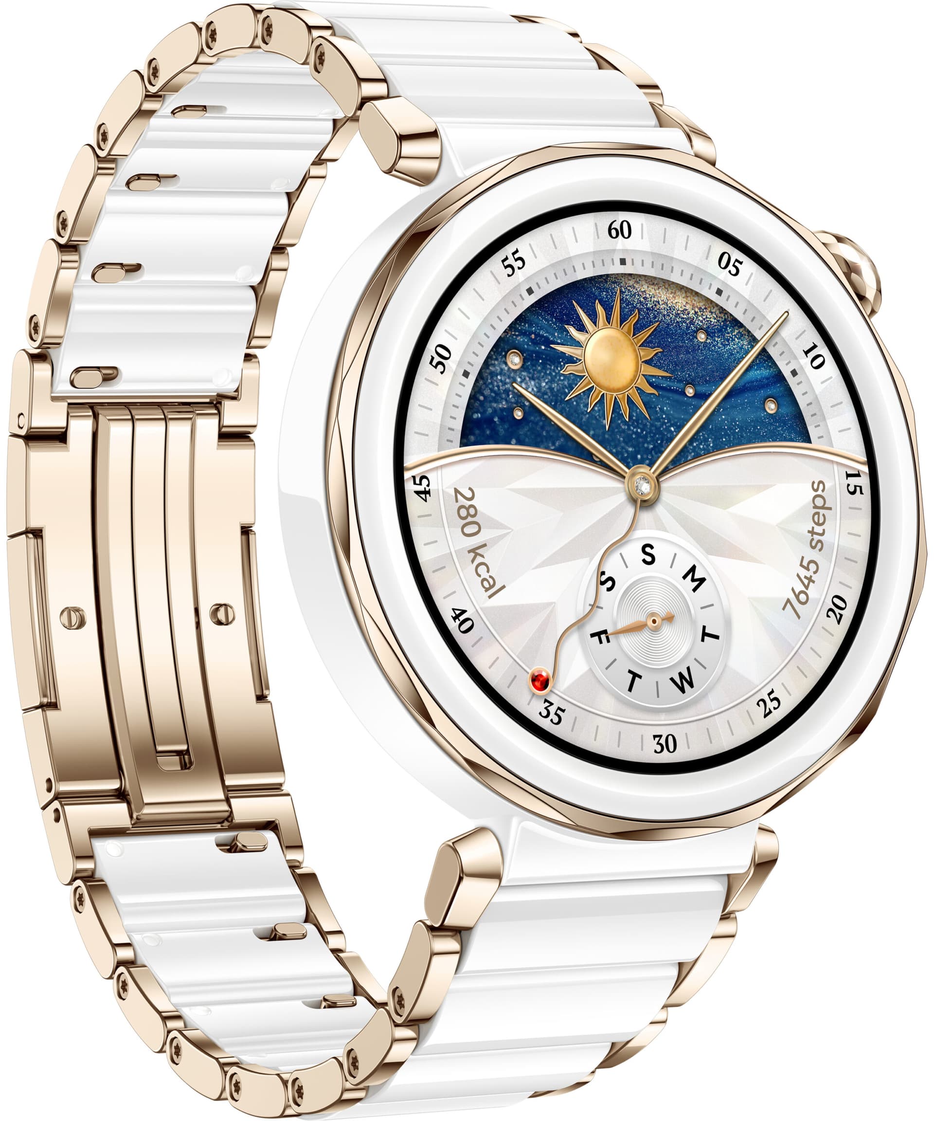 Smartwatch Watch GT 5 Pro White Ceramic "55020DRC" — miniatură