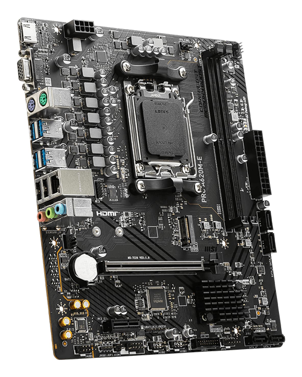 Placa de baza A620M-E AMD A620 Socket AM5 mATX "7E28-001R" — miniatură