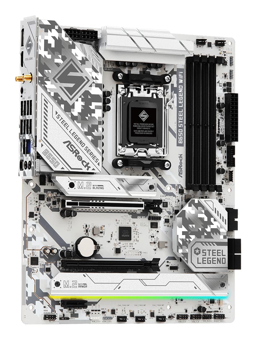 Placa de baza ASRock B650 STEEL LEGEND WIFI - Socket AM5 - motherboard "90-MXBN90-A0UAYZ" — miniatură