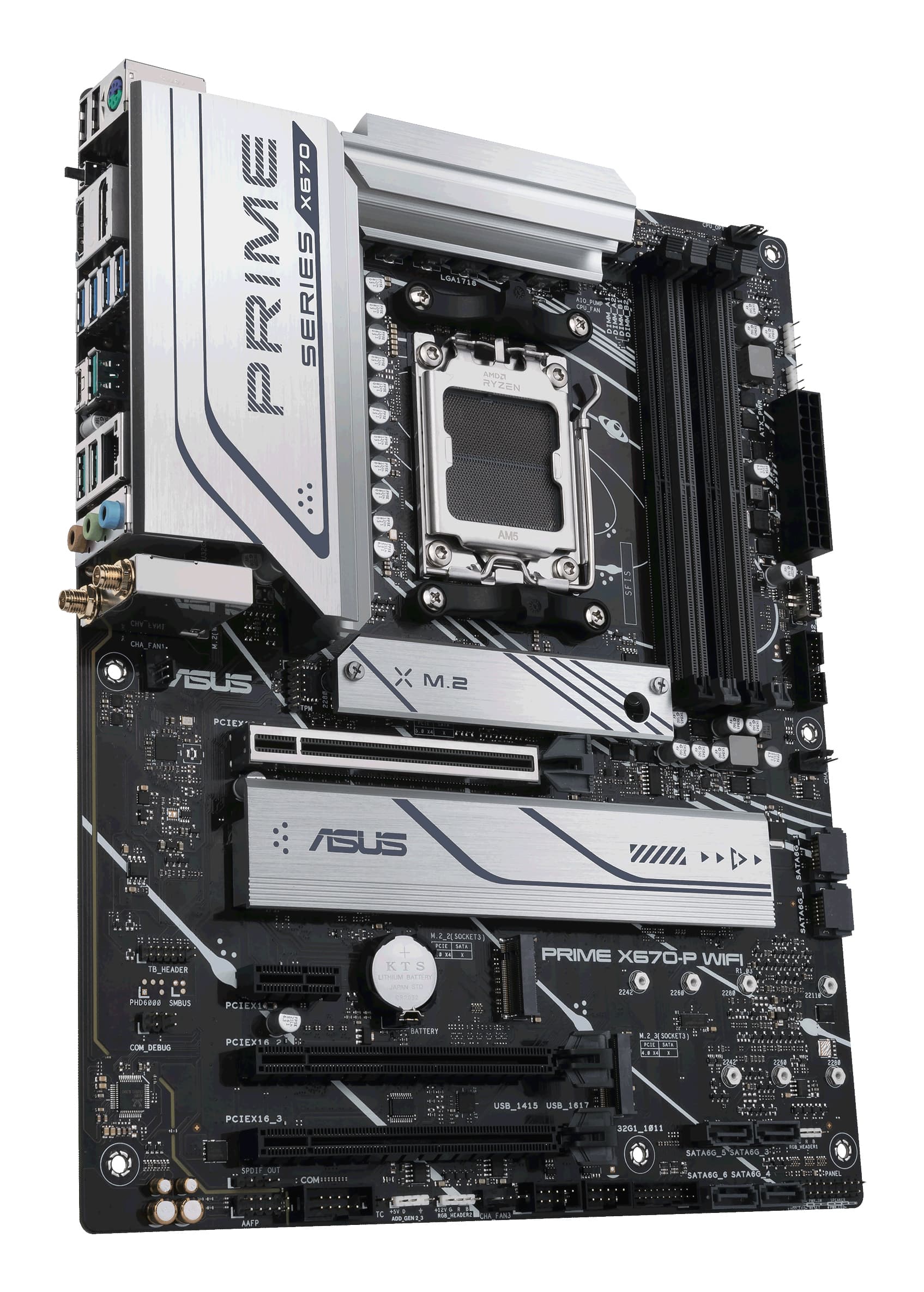 Placa de baza Prime X670 P WiFi AMD X670 Mainboard Sockel AM5 ATX "90MB1BV0-M0EAY0" — miniatură