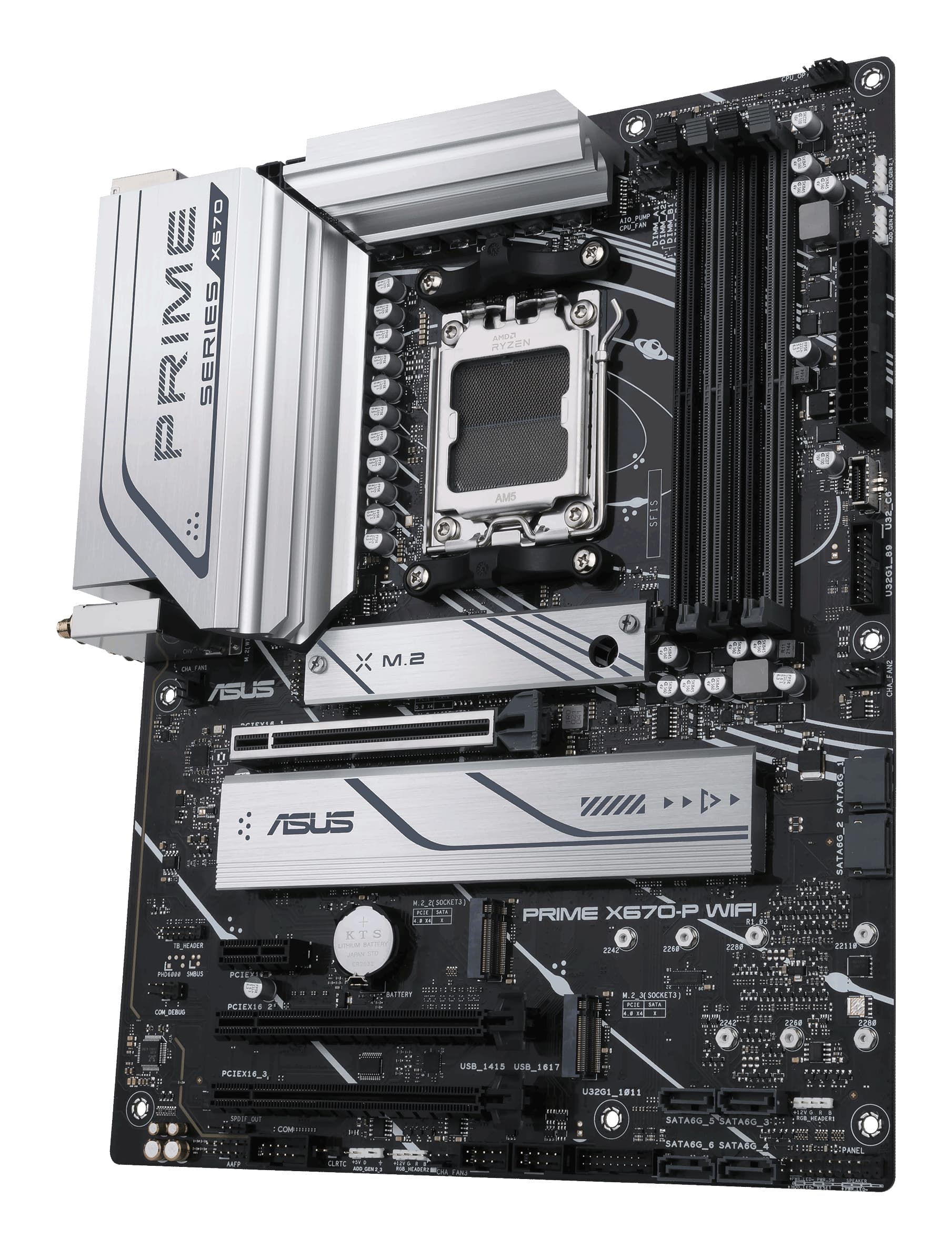 Placa de baza Prime X670 P WiFi AMD X670 Mainboard Sockel AM5 ATX "90MB1BV0-M0EAY0" — miniatură