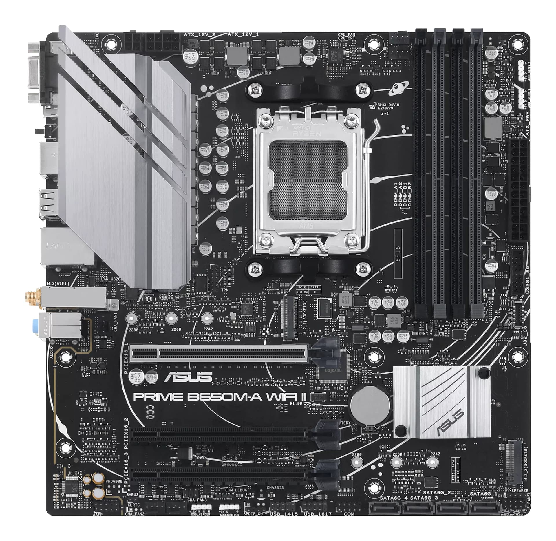 Placa de baza PRIME B650M-A WIFI II, AMD B450, Socket AM5, mATX "90MB1EG0-M0EAY0" — miniatură
