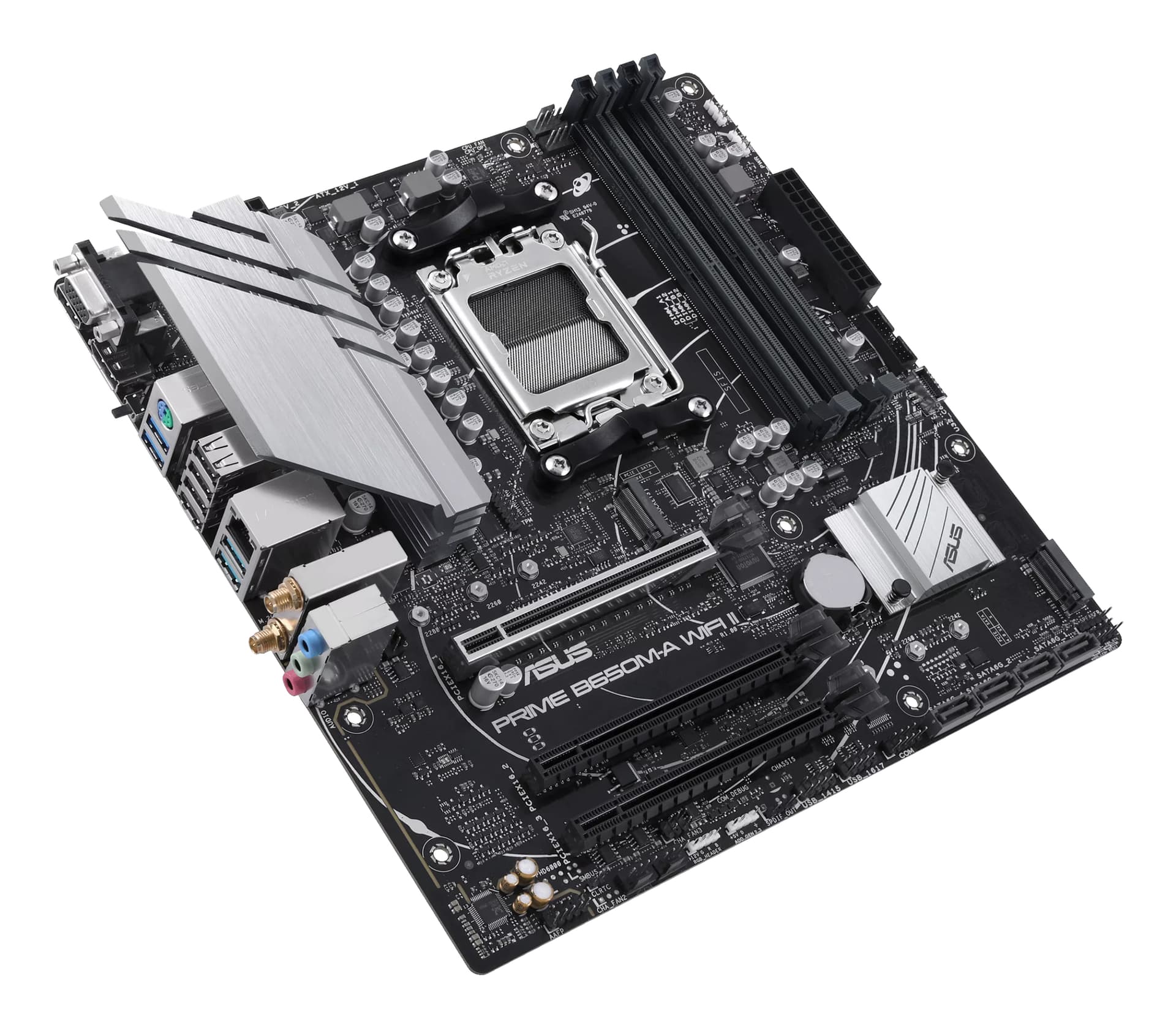 Placa de baza PRIME B650M-A WIFI II, AMD B450, Socket AM5, mATX "90MB1EG0-M0EAY0" — miniatură