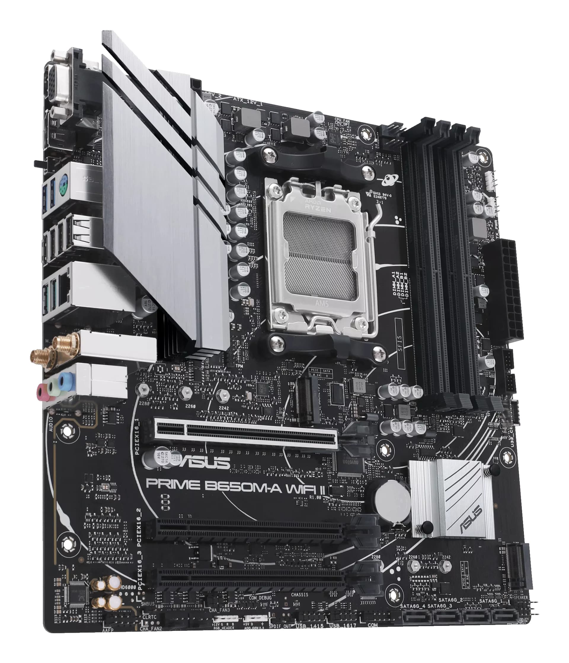Placa de baza PRIME B650M-A WIFI II, AMD B450, Socket AM5, mATX "90MB1EG0-M0EAY0" — miniatură
