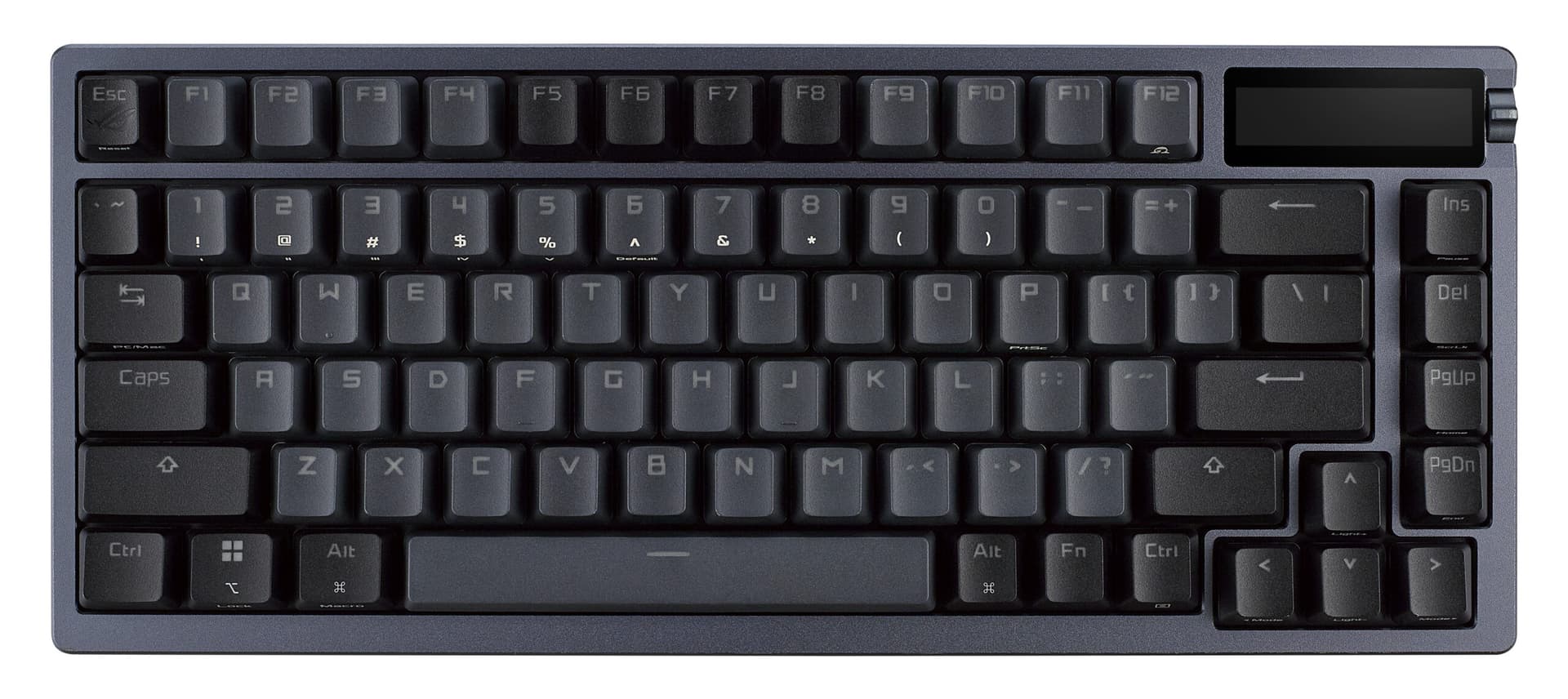Tastatura mecanica gaming bluetooth ROG Azoth PBT NX Red iluminare RGB Neagra "90MP0316-BKUA01" — miniatură