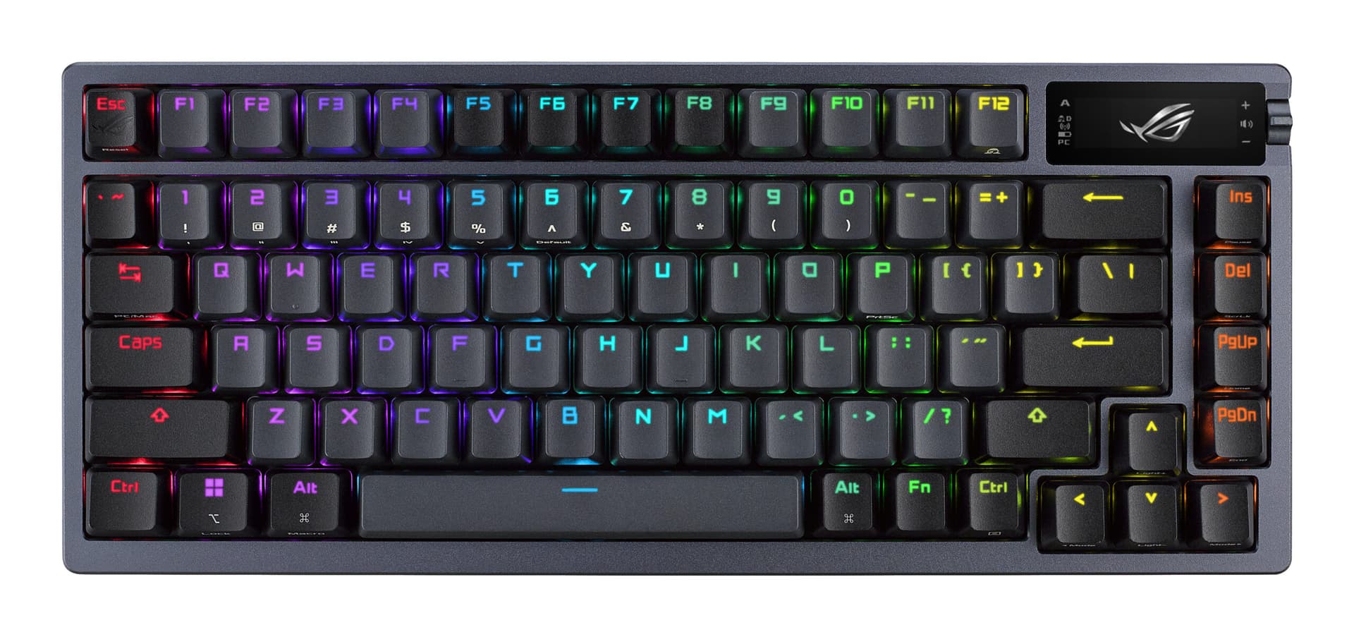 Tastatura mecanica gaming bluetooth ROG Azoth PBT NX Red iluminare RGB Neagra "90MP0316-BKUA01"