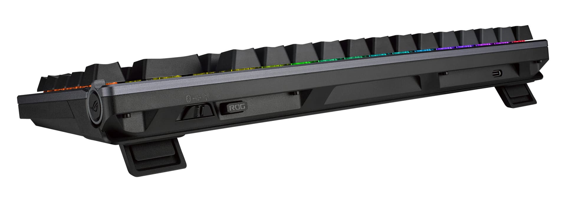 Tastatura mecanica gaming bluetooth ROG Azoth PBT NX Red iluminare RGB Neagra "90MP0316-BKUA01" — miniatură