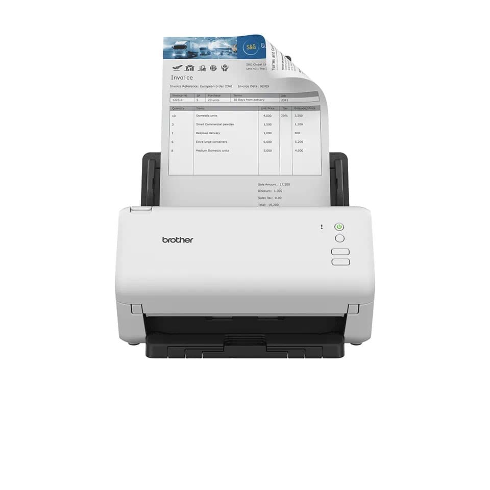 Scanner Desktop BROTHER ADS-2200, A4, Viteza de scanare duplex: 35ppm, Optiuni:, Conectivitate:USB, Scanare ambele fete:Da, ADF:50coli "ADS2200TC1"