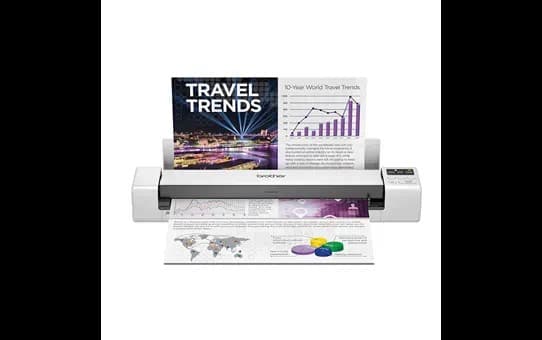 Scanner Portabil BROTHER DS-940DW, A4, Viteza de scanare duplex: 15ppm, Optiuni:, Conectivitate:USB, Scanare ambele fete:Da, ADF:Nu "DS940DWTK1"