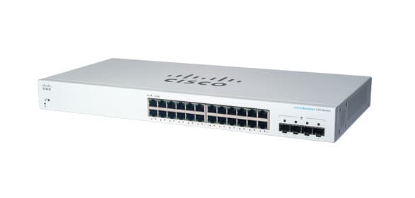 Switch Cisco CBS220-24T-4G Managed L2 Gigabit Ethernet (10/100/1000) Power over Ethernet (PoE) 1U White "CBS220-24T-4G-EU"