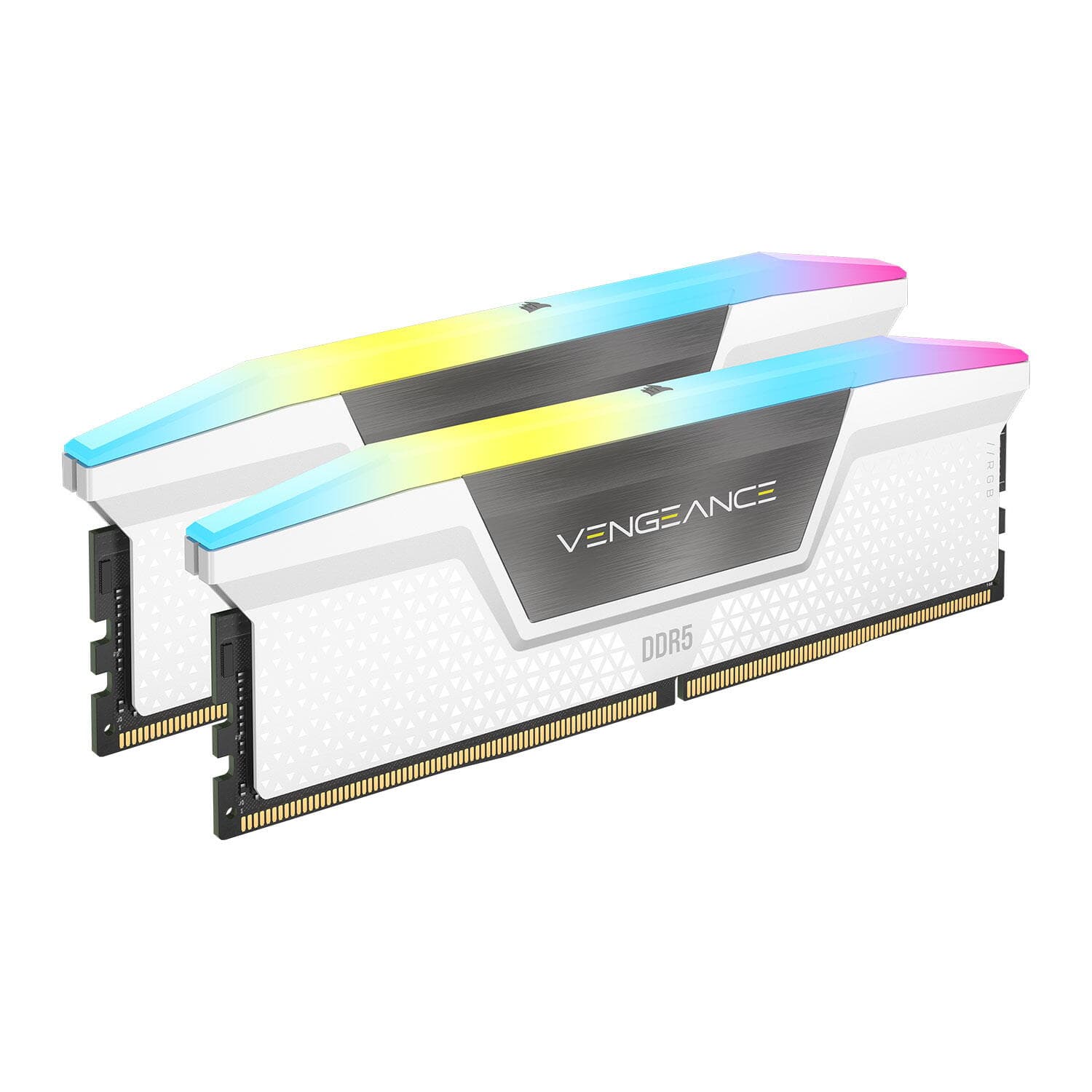 Corsair Vengeance RGB 64GB, DDR5, 6400MHz, 2x32GB, Alb "CMH64GX5M2B6400C32W"