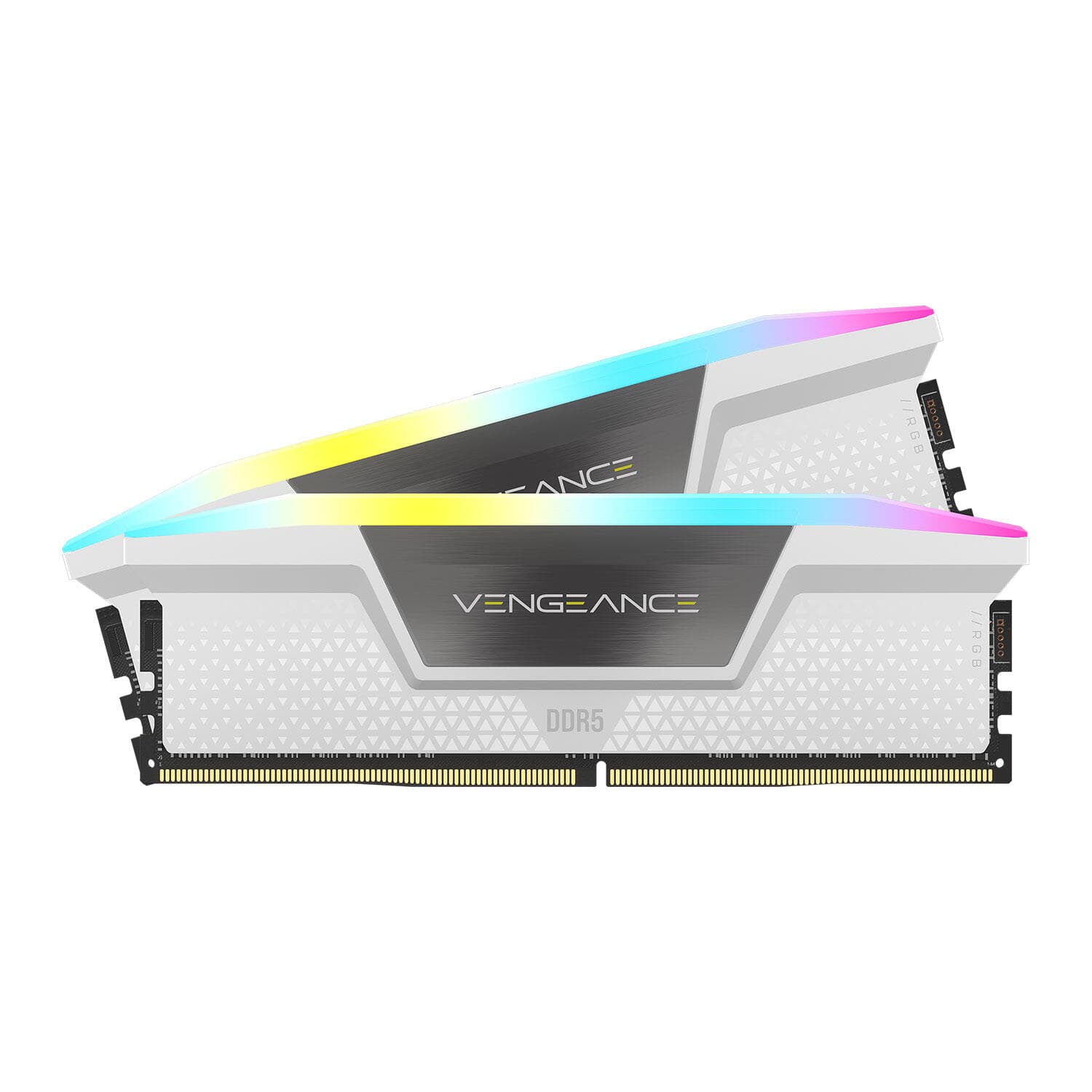 Corsair Vengeance RGB 64GB, DDR5, 6400MHz, 2x32GB, Alb "CMH64GX5M2B6400C32W" — miniatură
