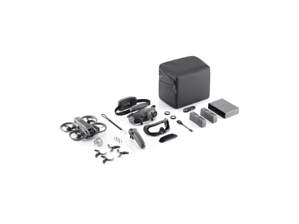 Kit Drona DJI Avata 2 FMC, 4K60, 12MP, 3xbateriiGimbal o axa, 64.8km/h, 377gr "CP.FP.00000151.01" — miniatură