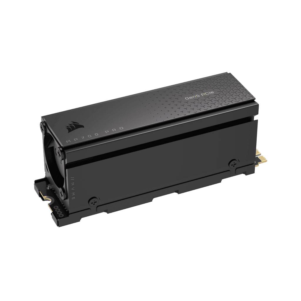 SSD Corsair MP700 PRO cu Air Cooler, 4TB, PCIe Gen 5.0 x4, NVMe 2.0, M.2 2280, Negru "CSSD-F4000GBMP700PRO" — miniatură