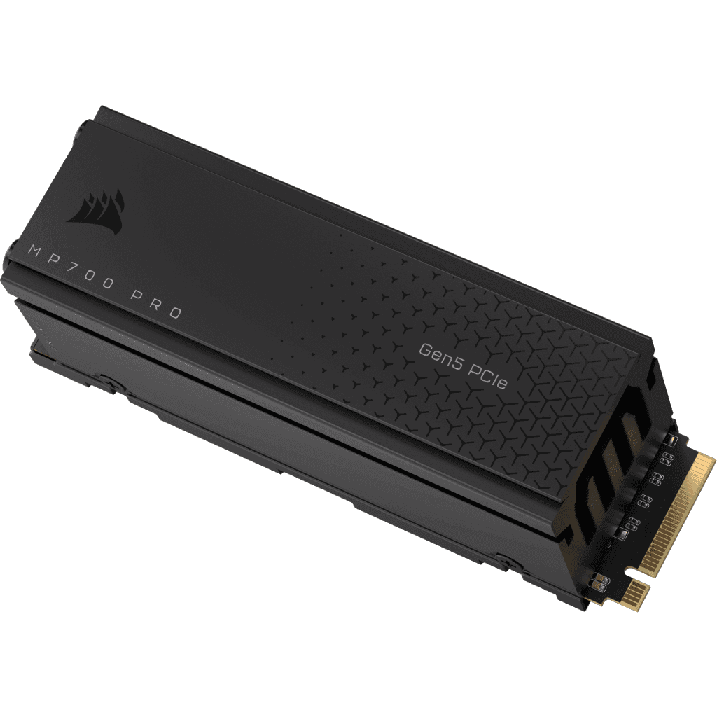 SSD Corsair MP700 PRO cu Air Cooler, 4TB, PCIe Gen 5.0 x4, NVMe 2.0, M.2 2280, Negru "CSSD-F4000GBMP700PRO" — miniatură