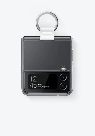 Husa Clear Cover with Ring pentru Galaxy Z Flip4, Transparent "EF-OF721CTEGWW"