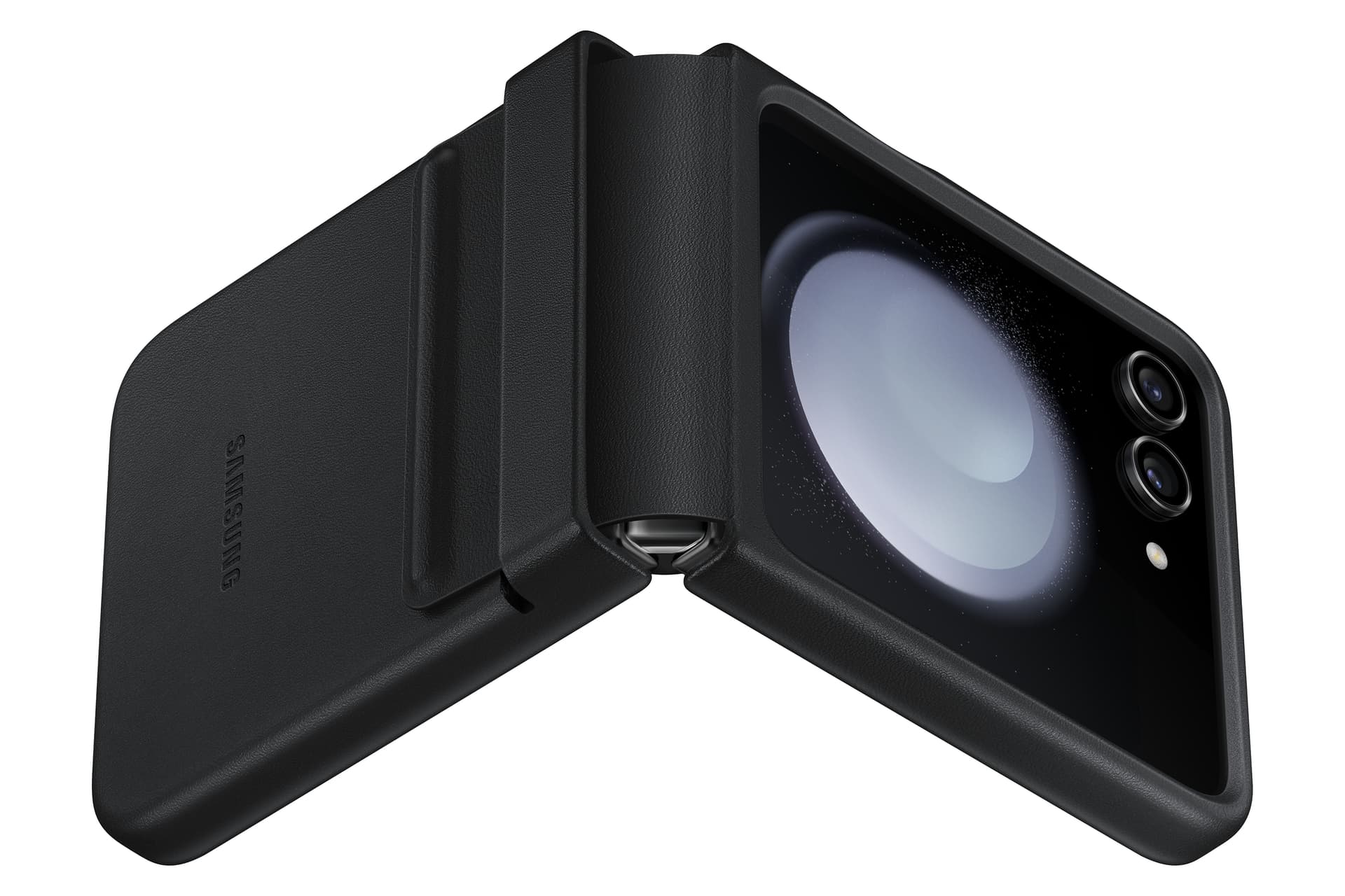 Husa Eco-leather Case pentru Galaxy Flip5, Black "EF-VF731PBEGWW" — miniatură