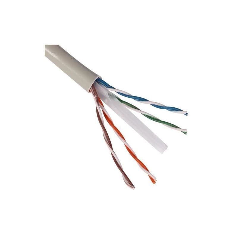 Cablu UTP, Cupru, categoria 6, AWG23/1, 0,53mm, Emtex, 305M/rola "EMT-UTP6-23AWG.1"