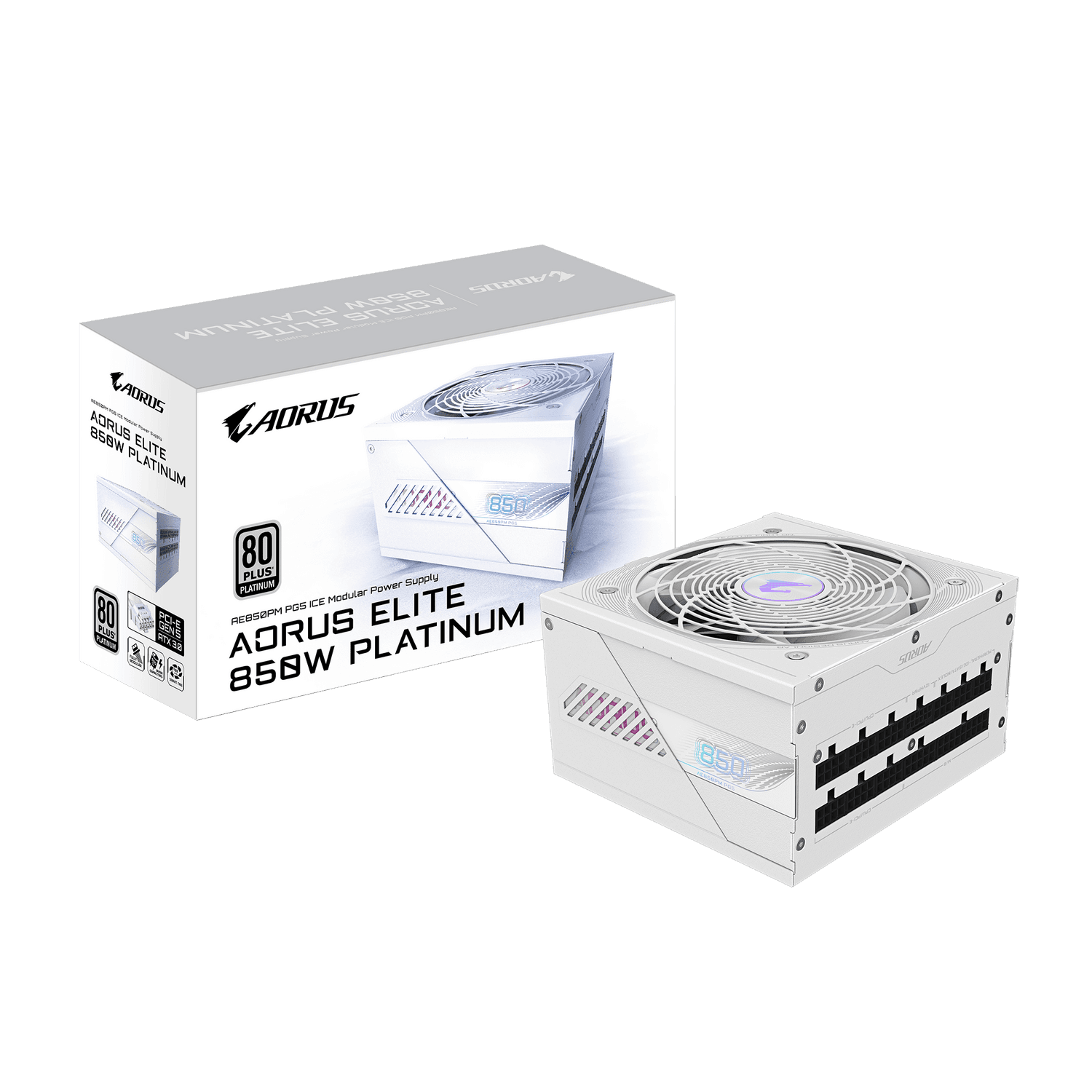 Sursa GIGABYTE GP-AE850PM PG5 ICE "GP-AE850PM PG5 ICE" — miniatură