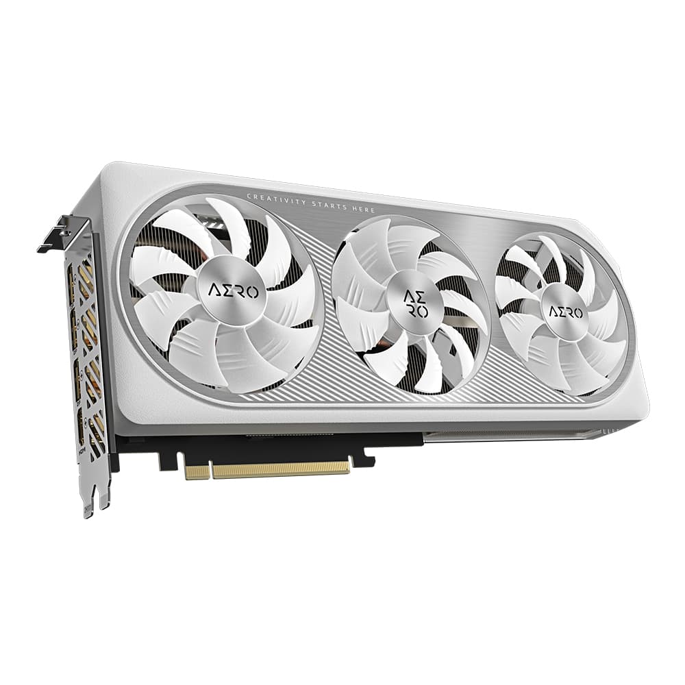 Placa video nVidia GeForce RTX 4070 AERO OC 12GB GDDR6X 192bit "GV-N4070AERO OCV2-12GD" — miniatură