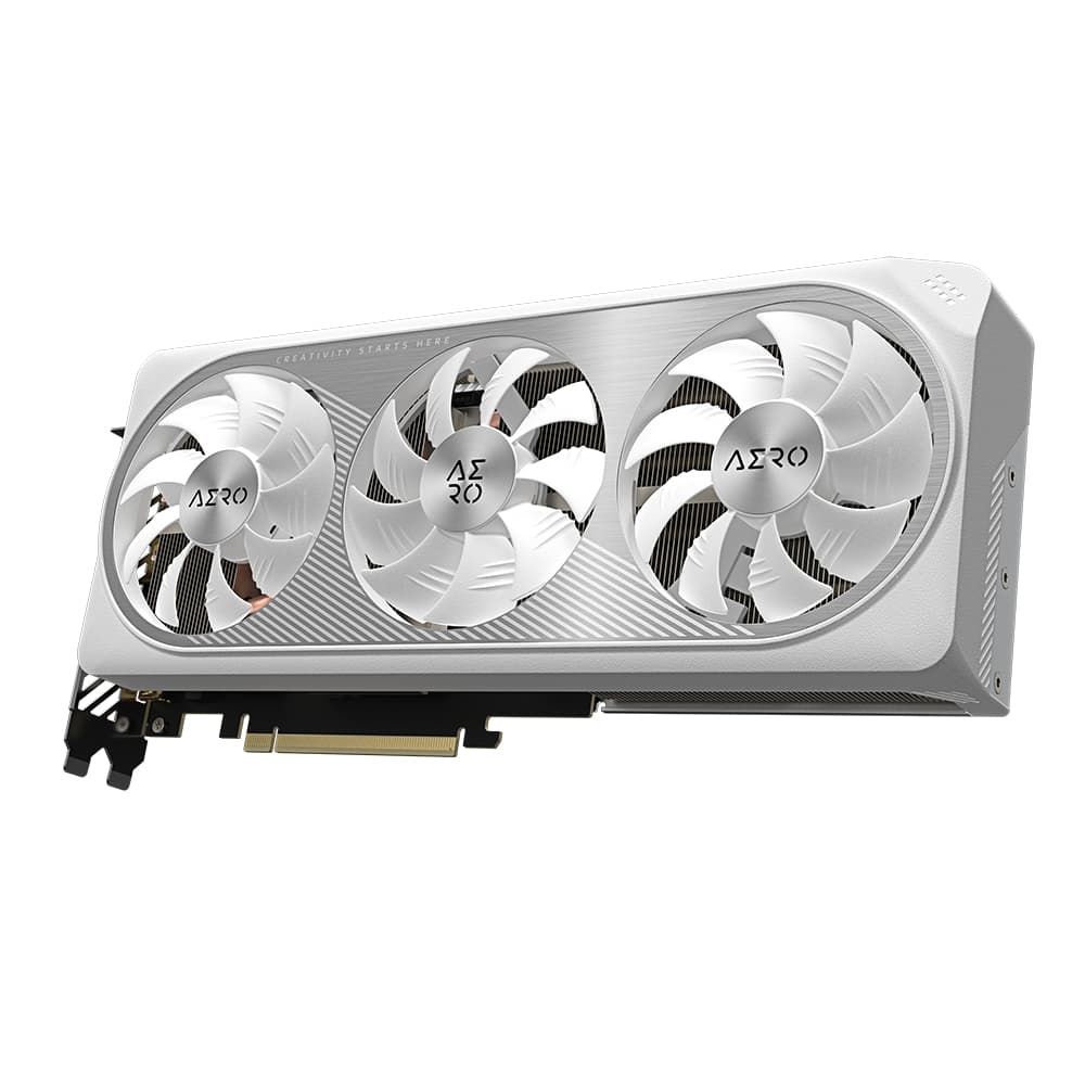Placa video nVidia GeForce RTX 4070 AERO OC 12GB GDDR6X 192bit "GV-N4070AERO OCV2-12GD" — miniatură