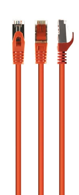 PATCH CORD S/FTP GEMBIRD Cat6a, LSZH, cupru, 0.25 m, portocaliu, AWG27, dublu ecranat "PP6A-LSZHCU-O-0.25M"