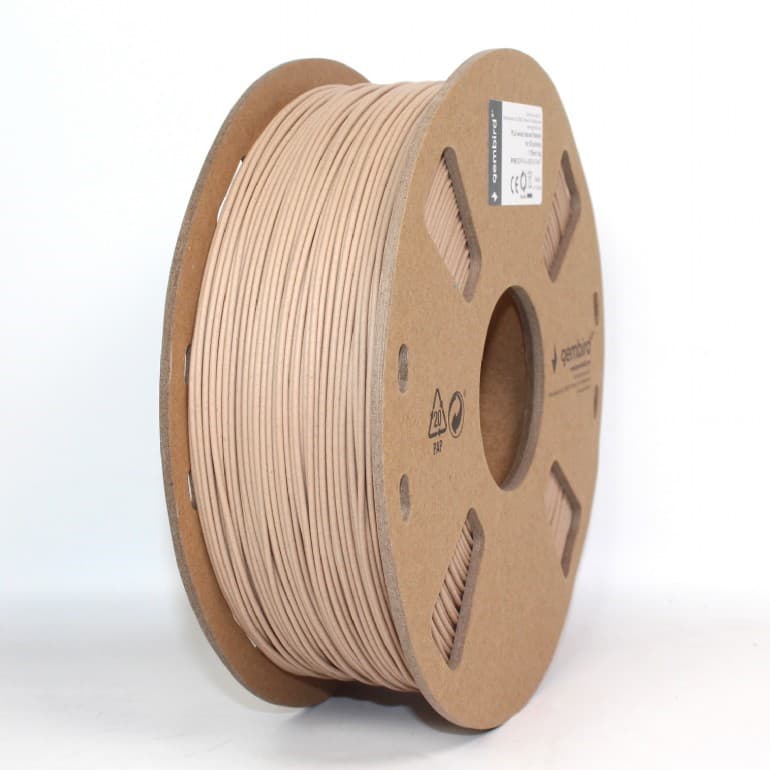 FILAMENT GEMBIRD pt. imprimanta 3d, PLA, 1.75mm diamentru, 1Kg / bobina, aprox. 355m, topire 190-220 grC, wood natural, "3DP-PLA-WD-01-NAT"
