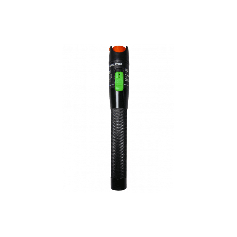 Detector defectiune fibra optica (Visual Fault Locator) tip lanterna, MM si SM, unda 650nm, putere 30mW, lumina rosie, distanta 18 - 20km, fara baterii - Emtex "LW-FOTR-30"