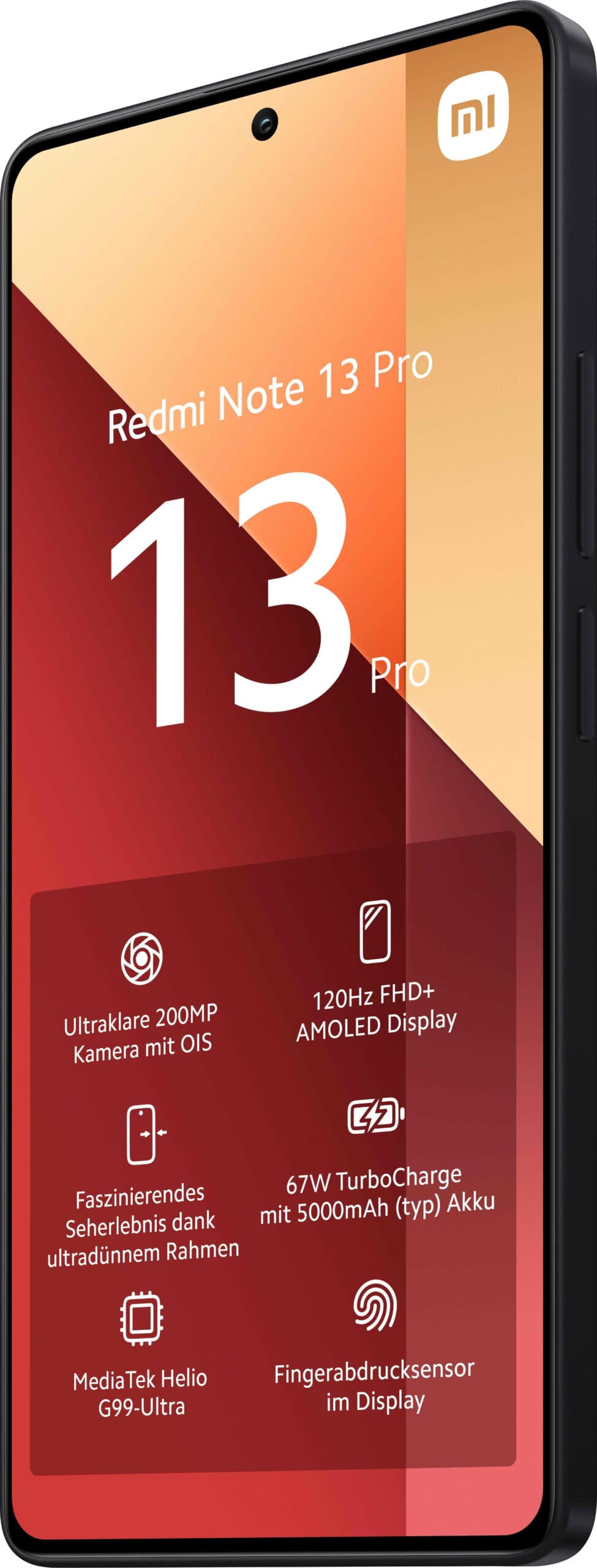 Smartphone Redmi Note 13 Pro 256GB 8GB RAM Dual SIM Black "MZB0FWWEU" — miniatură