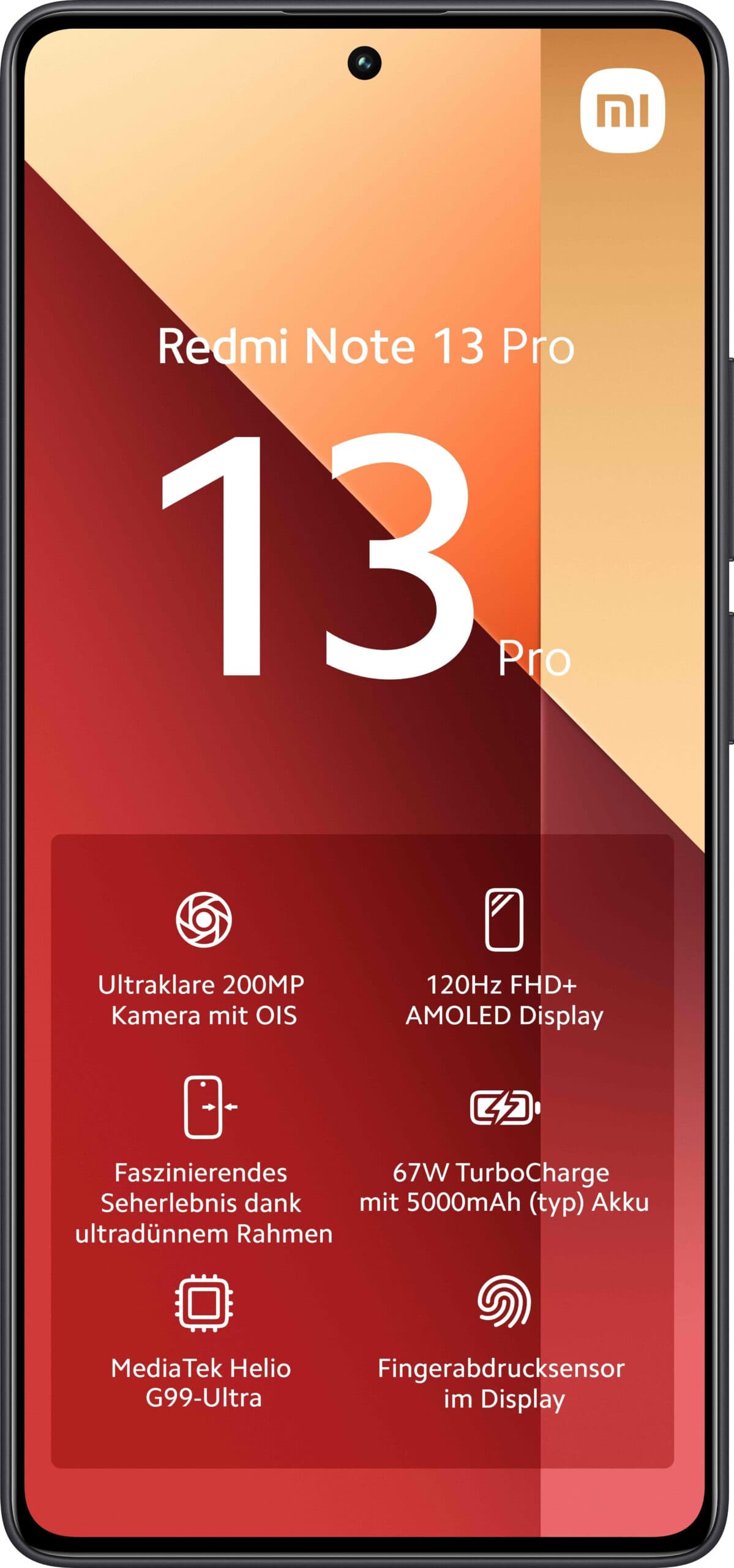 Smartphone Redmi Note 13 Pro 256GB 8GB RAM Dual SIM Black "MZB0FWWEU" — miniatură