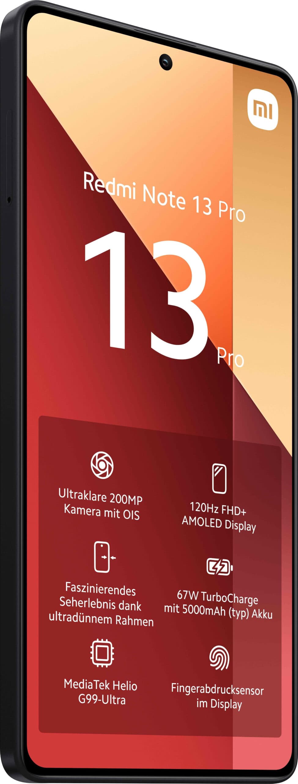 Smartphone Redmi Note 13 Pro 256GB 8GB RAM Dual SIM Black "MZB0FWWEU" — miniatură
