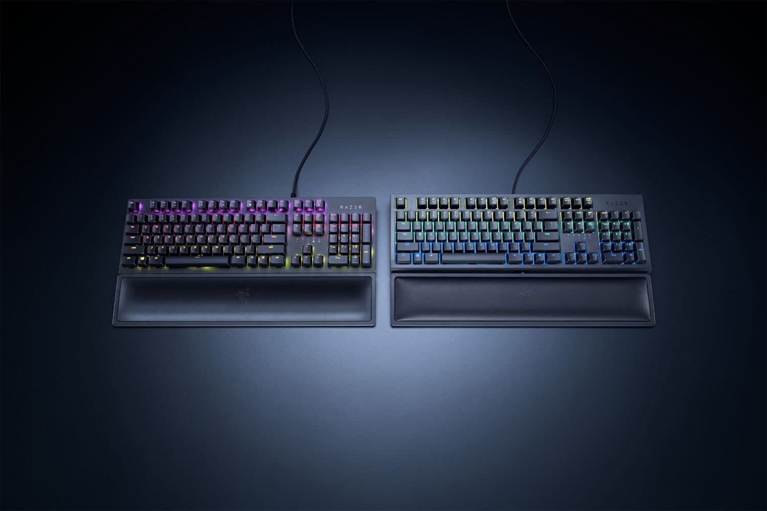 Suport de incheietura ergonomic pentru tastaturi de dimensiune completa, Negru "RC21-01470200-R3M1" — miniatură