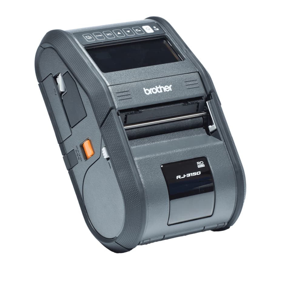Imprimanta Portabila Direct Termic BROTHER 203dpi RJ-3150, Viteza de tiparire: 127mm/s, Latime maxima de imprimare: 72mm|Conectivitate: BT|USB|WiFi , Imprimare Cod de bare: , include TV16 RON, "RJ3150Z1" — miniatură